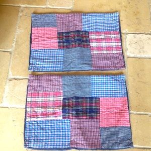 Company Store Plaid Shams (two)